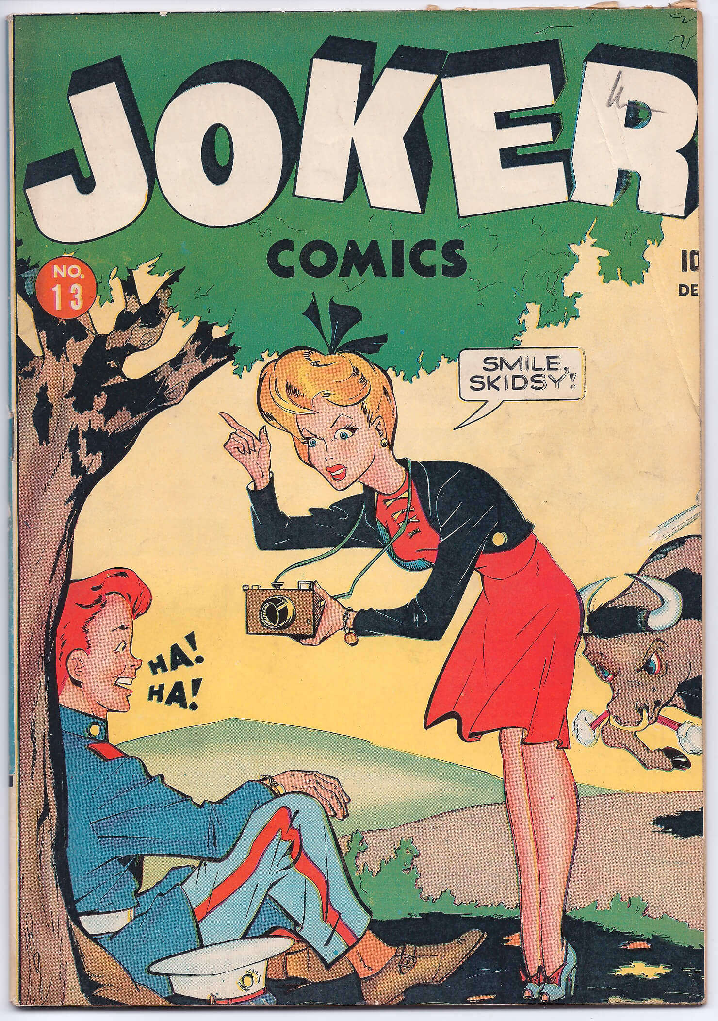 Vintage comic cover with humorous scene.