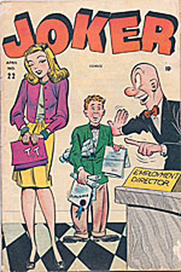 Comic cover with three cartoon characters.