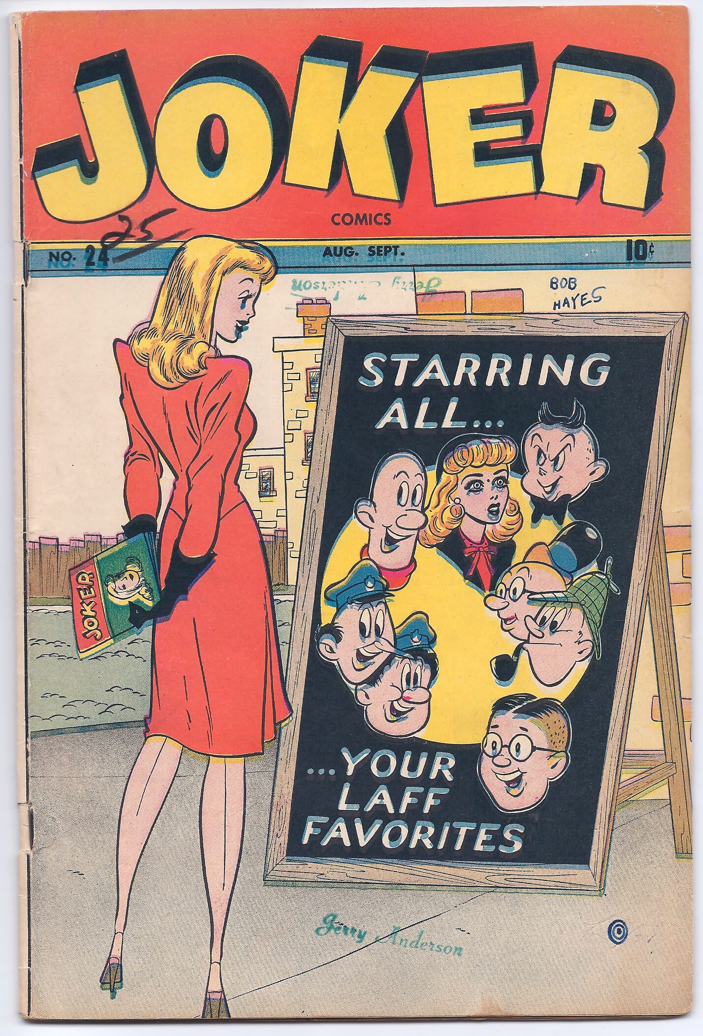 Joker comic book cover featuring cartoon characters.