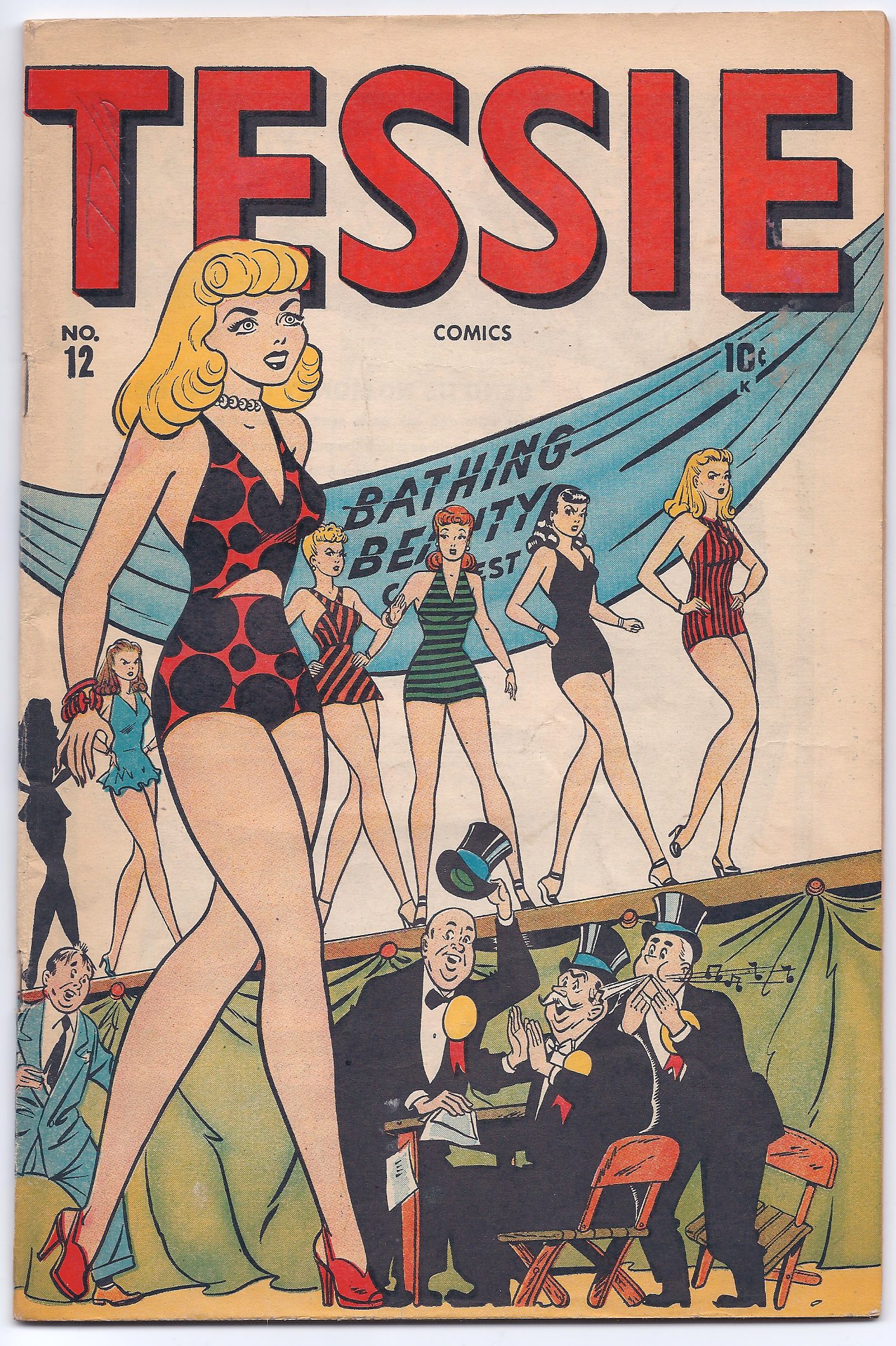 Comic cover of women in swimsuits.